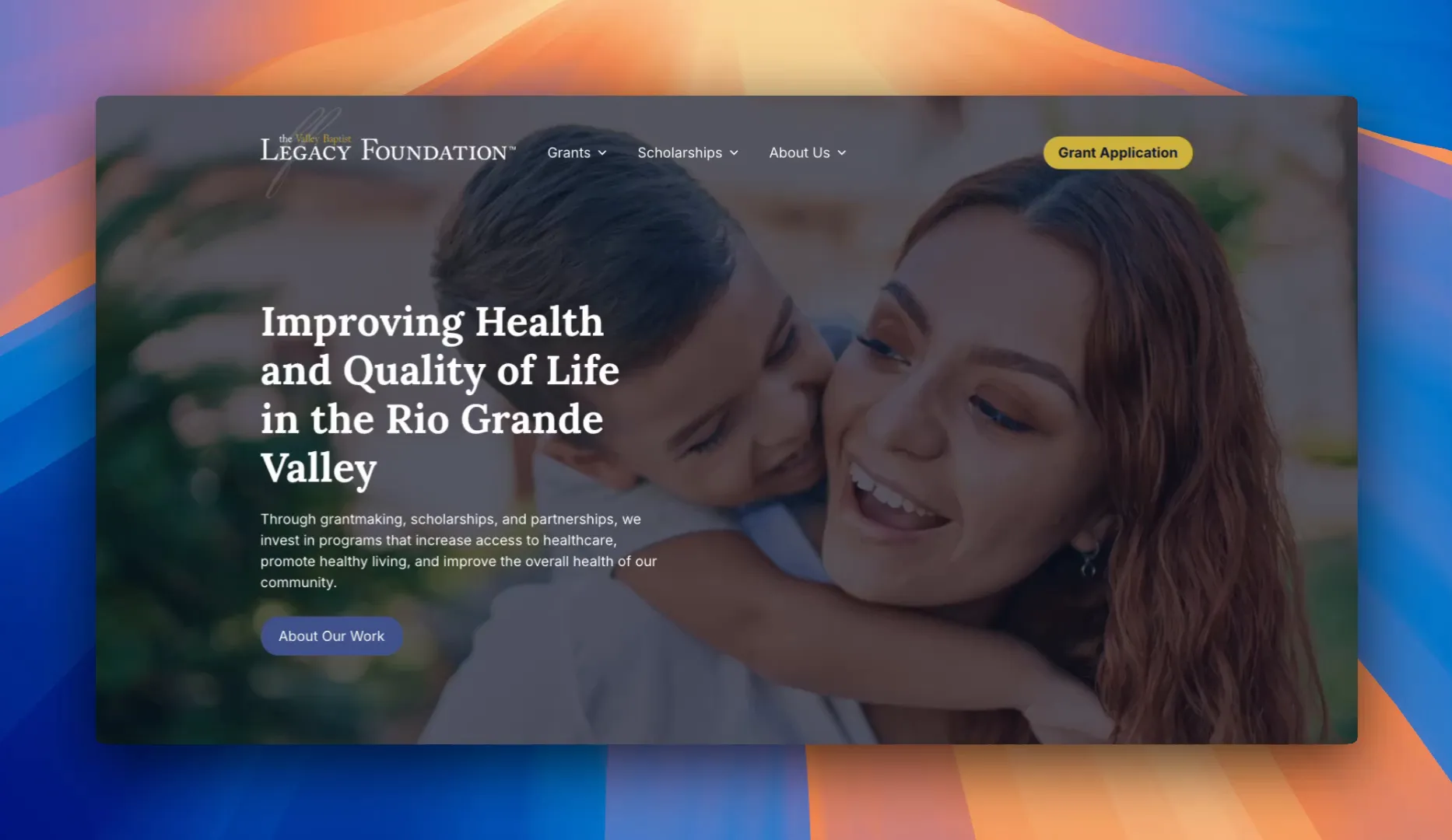 Valley Baptist Legacy Foundation website overview