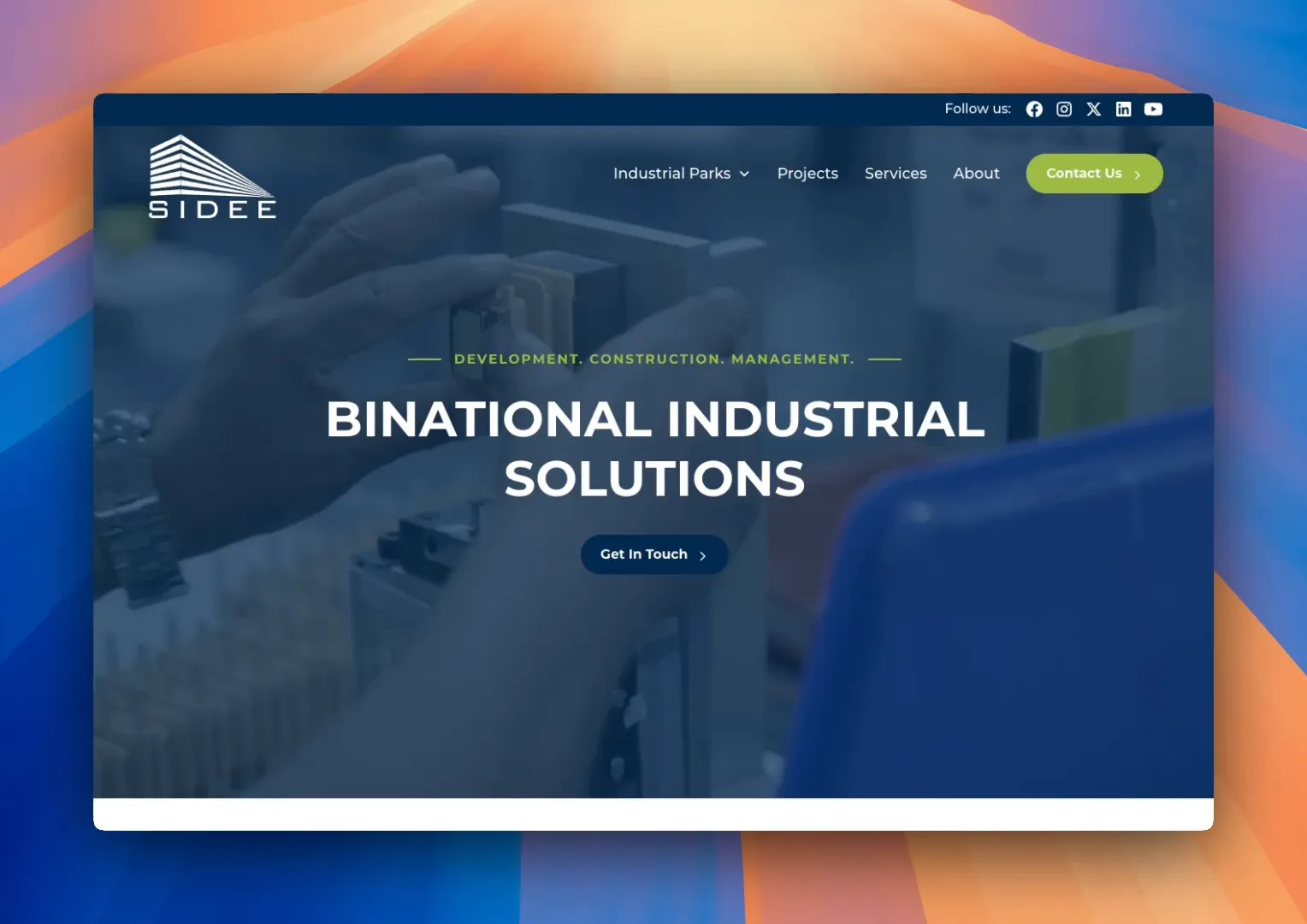 CIDAY website home page showcasing modern design