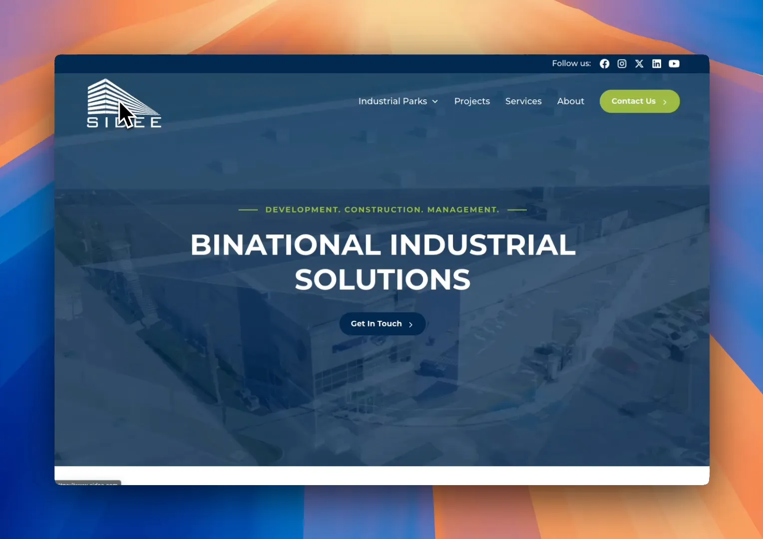 Strategic design elements of the website